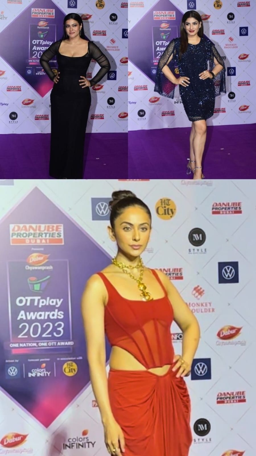 Kajol, Raveena, Rakul And More Bollywood Celebs At Ott Play Awards 2023